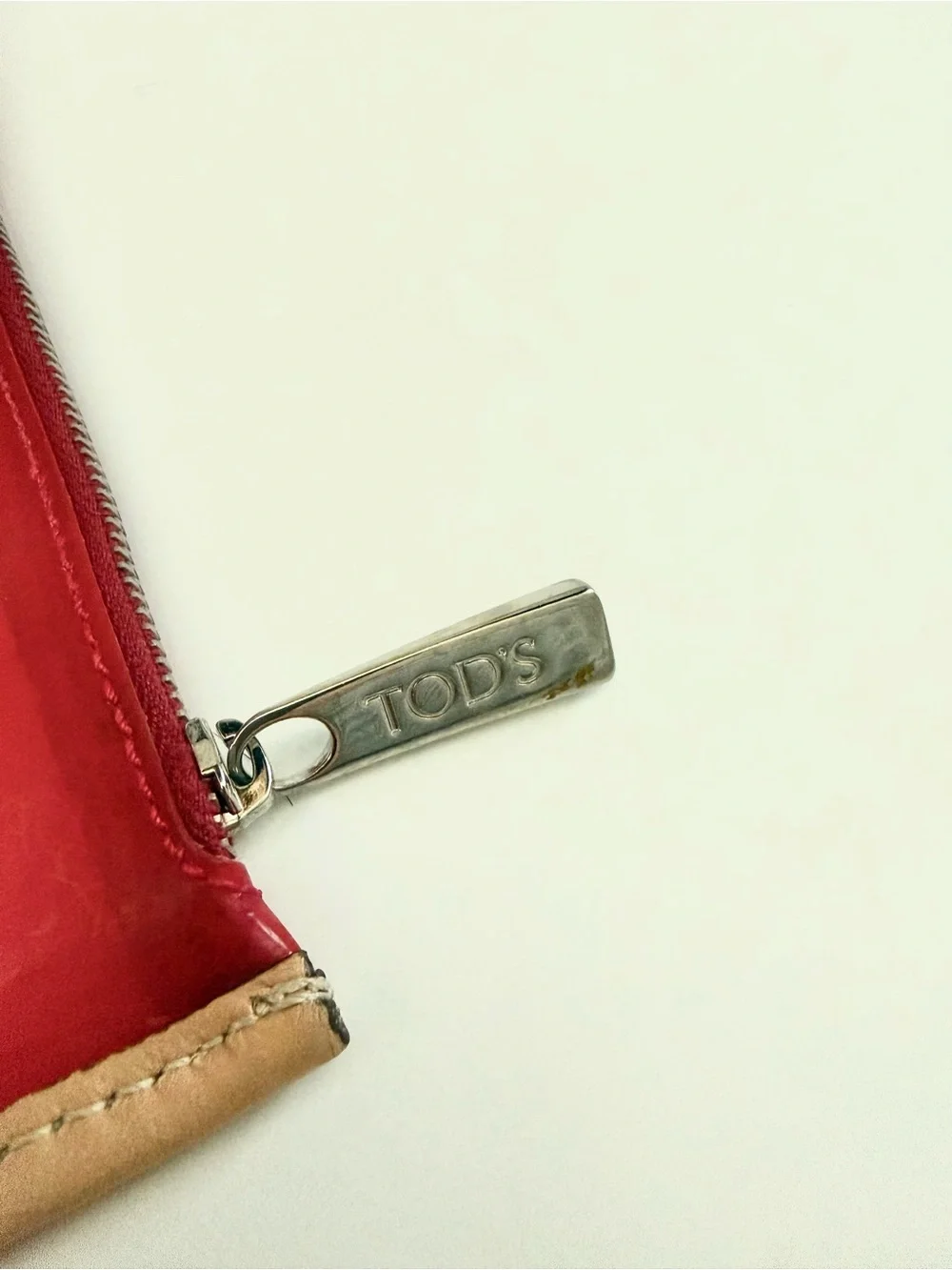 Tod’s PVC Tote Bag Pink Leather Trim Matching pouch